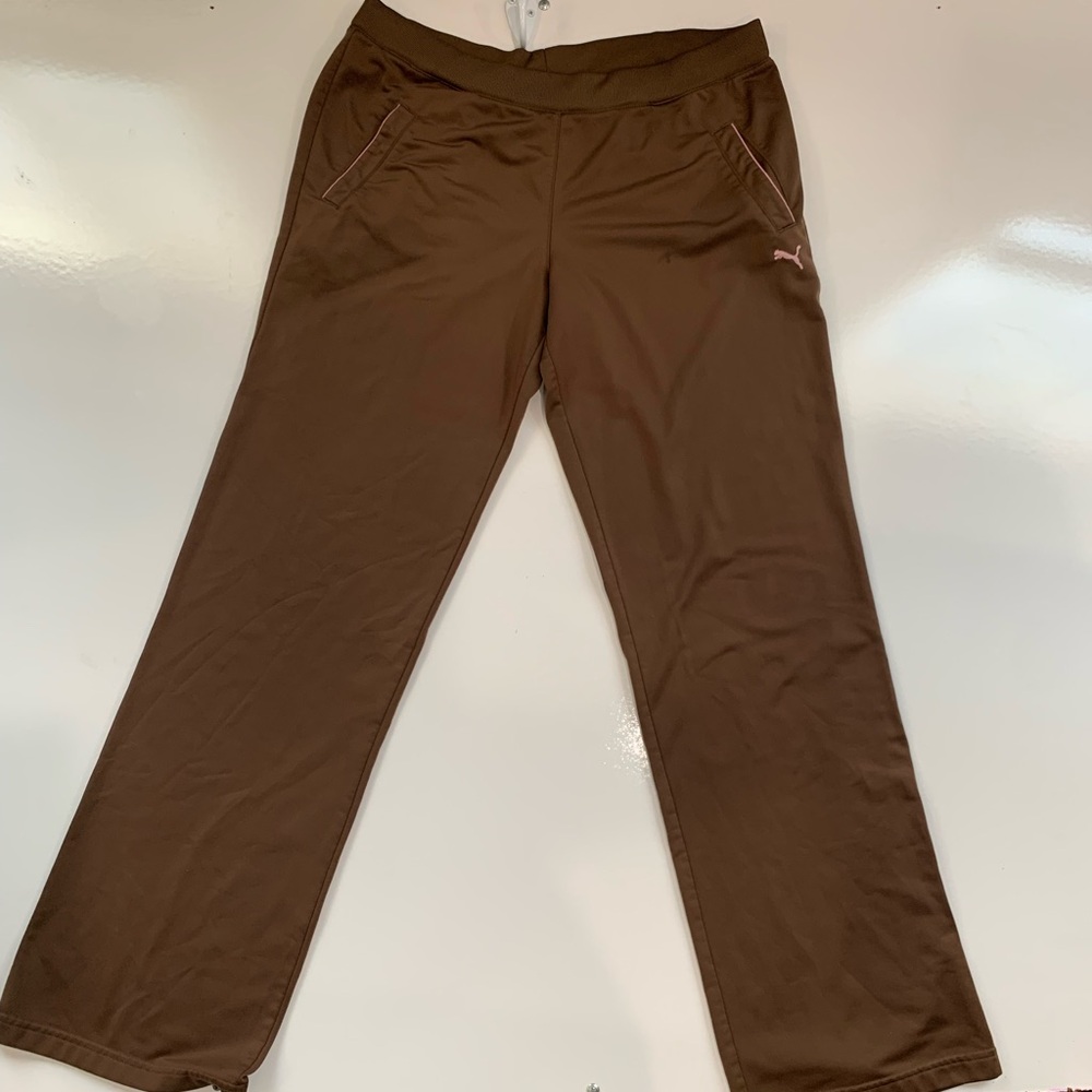 Puma Chocolate Brown Track Pants XL woman’s